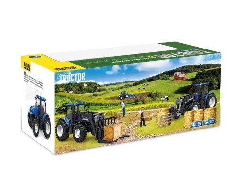 Р/У фермерский трактор Korody с погрузчиком тюков, мет. кузов 1/24 2.4G 6CH RTR KR6634H в Москве