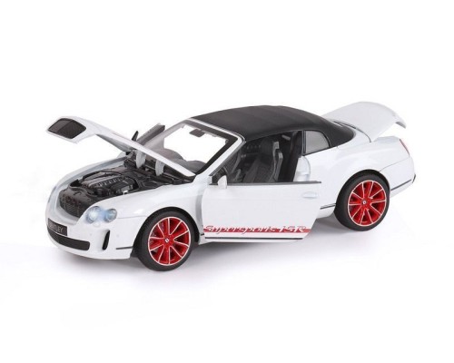 Машина "АВТОПАНОРАМА" Bentley Continental Supersports ISR, белый, 1/24, в/к 24,5*12,5*10,5 см JB1251134 в Москве