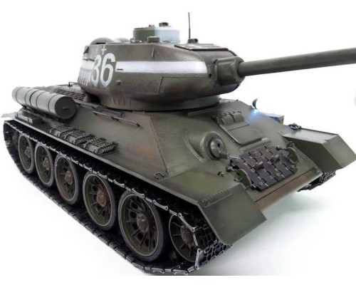 Р/У танк Taigen 1/16 T34-85 (СССР) (для ИК танкового боя) V3 2.4G (зеленый) TG3909-1G-IR3.0 в Москве Р/У танк Taigen 1/16 T34-85 (СССР) (для ИК танкового боя) V3 2.4G (зеленый) TG3909-1G-IR3.0 в Москве