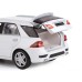 Машина "АВТОПАНОРАМА" Mercedes-Benz ML63 AMG, белый, 1/32, свет, звук, инерция, в/к 17,5*13,5*9 см JB1251036 в Москве
