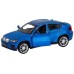 Машина "АВТОПАНОРАМА" BMW X6, 1/43, синий, инерция, откр. двери, в/к 17,5*12,5*6,5 см JB1251253 в Москве