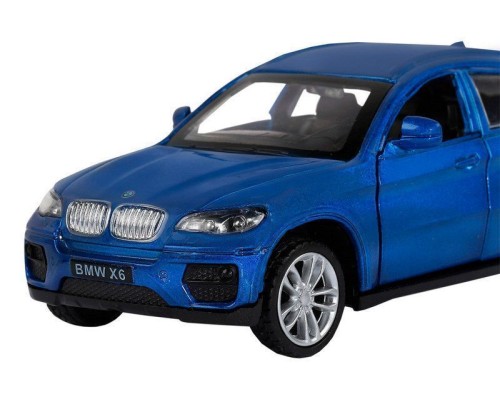Машина "АВТОПАНОРАМА" BMW X6, 1/43, синий, инерция, откр. двери, в/к 17,5*12,5*6,5 см JB1251253 в Москве Машина "АВТОПАНОРАМА" BMW X6, 1/43, синий, инерция, откр. двери, в/к 17,5*12,5*6,5 см JB1251253 в Москве