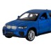 Машина "АВТОПАНОРАМА" BMW X6, 1/43, синий, инерция, откр. двери, в/к 17,5*12,5*6,5 см JB1251253 в Москве