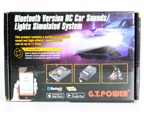 Комплект освещения G.T.Power с блоком управления и звуковой системой c Bluetooth