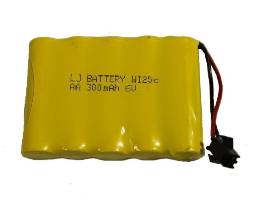 Аккумулятор Ni-Cd 300mAh, 6V, SM для Double Eagle E549-003, E712-003, E713-003 EE-300SM6NC в Москве
