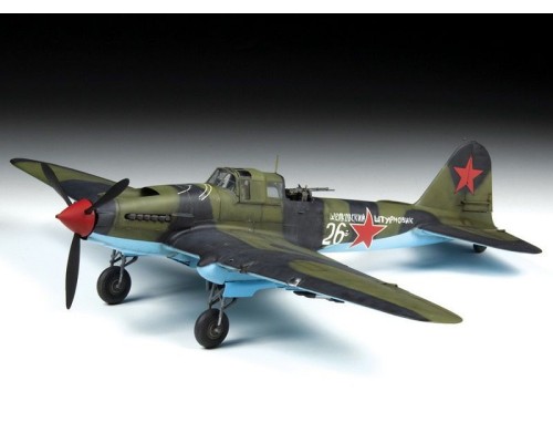 Сборная модель ZVEZDA Советский двухместный штурмовик Ил-2 (обр. 1943), 1/48 ZV-4826 в Москве