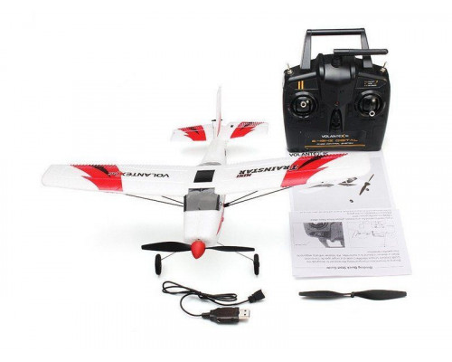 Радиоуправляемый самолет Volantex RC TrainStar Mini 400мм 2.4G LiPo RTF with Gyro