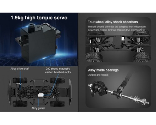 Радиоуправляемый краулер Double Eagle Land Rover D110 4WD RTR масштаб 1/14 4WD 2.4G RTR