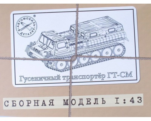 Сборная модель AVD ГТ-СМ гусеничный транспортёр (KIT), 1/43 3001KIT в Москве