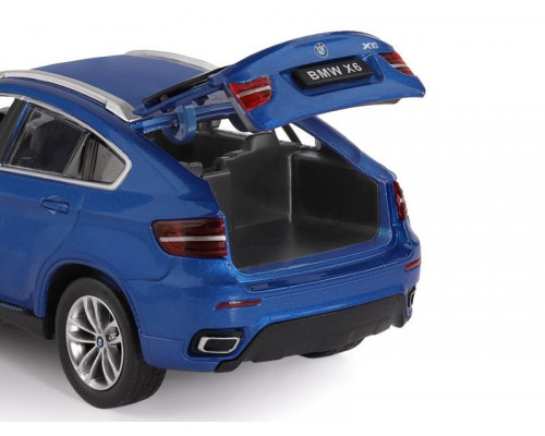 Машина "АВТОПАНОРАМА" BMW X6, синий, 1/26, звук, в/к 24,5*12,5*10,5 см