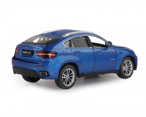 Машина "АВТОПАНОРАМА" BMW X6, синий, 1/26, звук, в/к 24,5*12,5*10,5 см