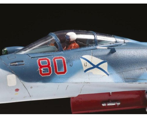 Сборная модель ZVEZDA Российский палубный истребитель Су-33, подарочный набор, 1/72 ZV-7297П в Москве