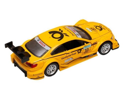 Машина "АВТОПАНОРАМА" BMW M3 DTM, желтый, 1/42, инерция, в/к 17,5*12,5*6,5 см JB1251208 в Москве
