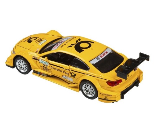 Машина "АВТОПАНОРАМА" BMW M3 DTM, желтый, 1/42, инерция, в/к 17,5*12,5*6,5 см JB1251208 в Москве