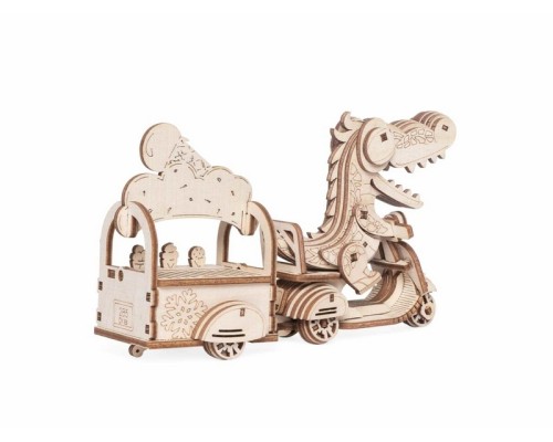 Деревянный конструктор Lemmo Модель "Мороженщик Кронки", 112 деталей LM-0212 в Москве