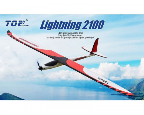 Радиоуправляемый планер Top RC Lightning 2100 (Propeller Power System) 2100мм 2.4G 4-ch LiPo RTF