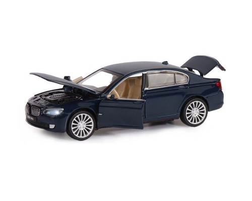 Машина "АВТОПАНОРАМА" BMW 760LI, синий, 1/34, свет, звук, инерция, в/к 17,5*13,5*9 см JB1251035 в Москве