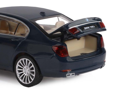 Машина "АВТОПАНОРАМА" BMW 760LI, синий, 1/34, свет, звук, инерция, в/к 17,5*13,5*9 см JB1251035 в Москве