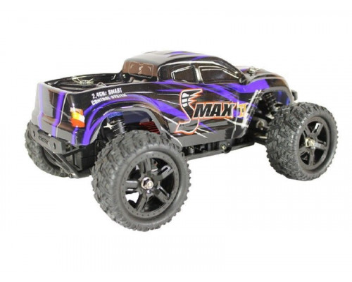 Радиоуправляемый монстр Remo Hobby SMAX Brushless V2.0 (синий) 4WD 2.4G 1/16 RTR