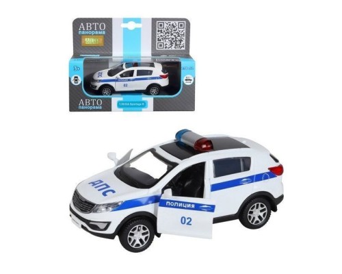 Машина "АВТОПАНОРАМА" KIA SPORTAGE R, Полиция, 1/39, инерция, откр. двери, в/к 17,5*12,5*6,5 см JB1251479 в Москве Машина "АВТОПАНОРАМА" KIA SPORTAGE R, Полиция, 1/39, инерция, откр. двери, в/к 17,5*12,5*6,5 см JB1251479 в Москве