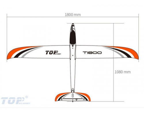 Радиоуправляемый планер Top RC T1800 (Propeller Power System) 1800мм 2.4G 4-ch LiPo RTF