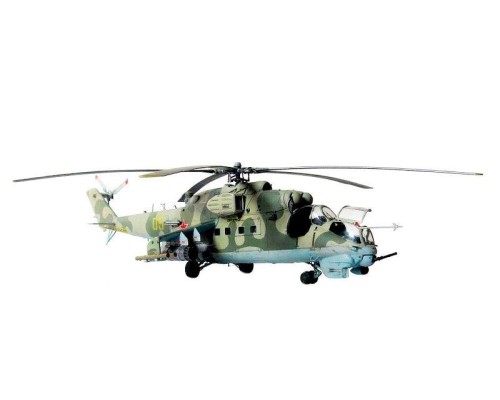 Сборная модель ZVEZDA Советский ударный вертолет Ми-24В/ВП "Крокодил", подарочный набор, 1/72 ZV-7293П в Москве