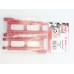 Рычаги пластиковые (удлиненные) для Remo Hobby 1/8 8037 (2024г), тюнинг, красные RP2068 в Астрахани
