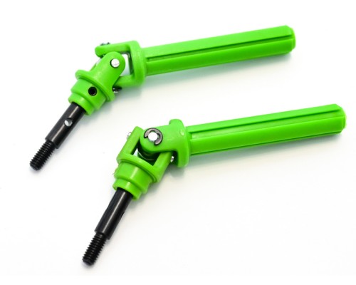 Ось колеса передняя с крестовиной и муфтой привода для Remo Hobby 1/8, тюнинг, зеленая RP2019-GREEN в Москве