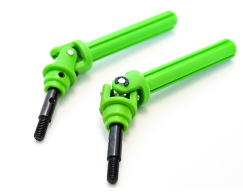 Ось колеса передняя с крестовиной и муфтой привода для Remo Hobby 1/8, тюнинг, зеленая RP2019-GREEN в Москве