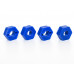 Пластиковые колёсные шестигранники 4 шт для Remo Hobby 1/8, тюнинг, синие RP2021-BLUE в Энгельсе