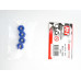 Пластиковые колёсные шестигранники 4 шт для Remo Hobby 1/8, тюнинг, синие RP2021-BLUE в Энгельсе