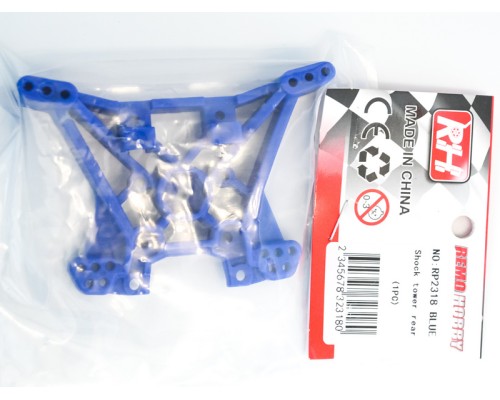Задний держатель амортизаторов для Remo Hobby MMAX, EX3 1/10, тюнинг, синий RP2318-BLUE в Москве