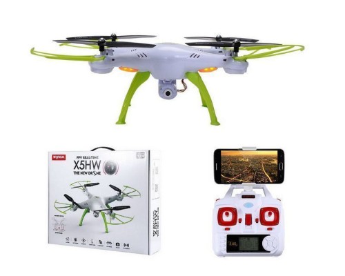 Р/У квадрокоптер Syma X5HW (белый) с FPV трансляцией Wi-Fi, барометр 2.4G RTF X5HW-WHITE в Рязани Р/У квадрокоптер Syma X5HW (белый) с FPV трансляцией Wi-Fi, барометр 2.4G RTF X5HW-WHITE в Рязани