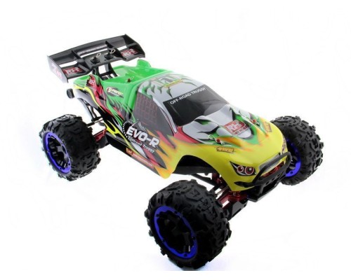 Радиоуправляемая трагги Remo Hobby EVO-R Brushless UPGRADE (зеленая) 4WD 2.4G 1/8 RTR RH8066-GREEN в Москве