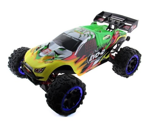 Радиоуправляемая трагги Remo Hobby EVO-R Brushless UPGRADE (зеленая) 4WD 2.4G 1/8 RTR RH8066-GREEN в Москве