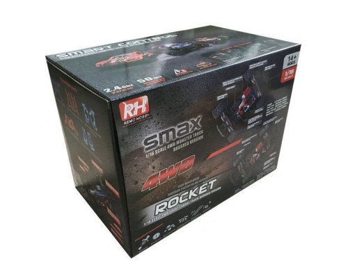 Радиоуправляемый монстр Remo Hobby SMAX Brushless (синий) 4WD 2.4G 1/16 RTR RH1635-BLUE в Энгельсе Радиоуправляемый монстр Remo Hobby SMAX Brushless (синий) 4WD 2.4G 1/16 RTR RH1635-BLUE в Энгельсе