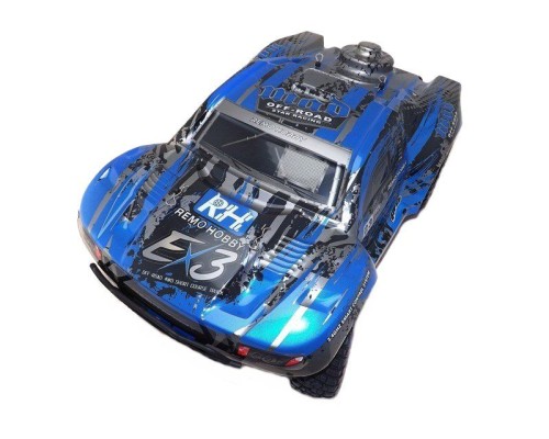 Радиоуправляемый шорт-корс Remo Hobby EX3 (синий) 4WD 2.4G 1/10 RTR RH10EX3PRO-BLUE в Москве