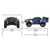 Радиоуправляемый шорт-корс Remo Hobby EX3 (синий) 4WD 2.4G 1/10 RTR RH10EX3PRO-BLUE в Москве