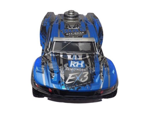 Радиоуправляемый шорт-корс Remo Hobby EX3 (синий) 4WD 2.4G 1/10 RTR RH10EX3PRO-BLUE в Москве