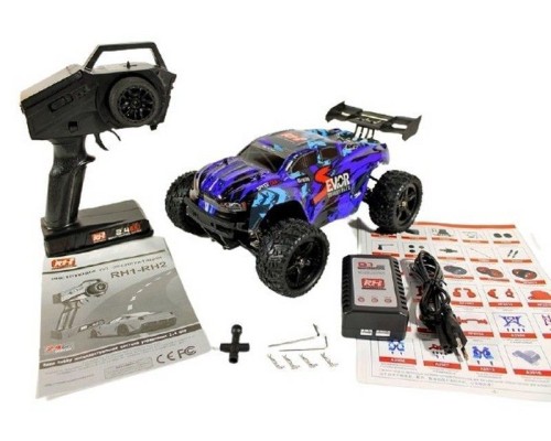 Радиоуправляемая трагги Remo Hobby S EVO-R Brushless (синяя) 4WD 2.4G 1/16 RTR RH1665-BLUE в Москве