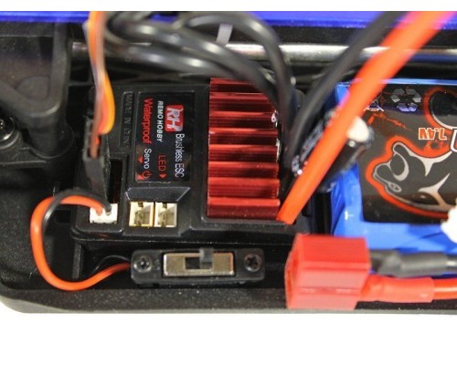 Радиоуправляемая трагги Remo Hobby S EVO-R Brushless (синяя) 4WD 2.4G 1/16 RTR RH1665-BLUE в Москве