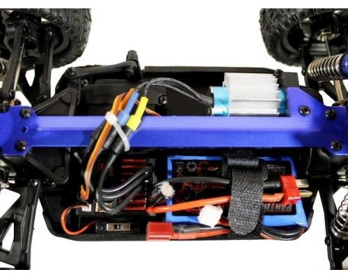 Радиоуправляемая трагги Remo Hobby S EVO-R Brushless (синяя) 4WD 2.4G 1/16 RTR RH1665-BLUE в Москве