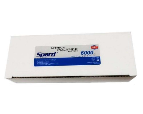 Аккумулятор Li-Po Spard 6000mAh, 7,4V, 30C, T‐plug для Remo Hobby и Himoto 1/10, 1/8 YT1044121PP в Москве Аккумулятор Li-Po Spard 6000mAh, 7,4V, 30C, T‐plug для Remo Hobby и Himoto 1/10, 1/8 YT1044121PP в Москве
