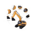 Радиоуправляемый экскаватор HUI NA TOYS 2.4G 15CH 1/16 RTR HN1350 в Калининграде