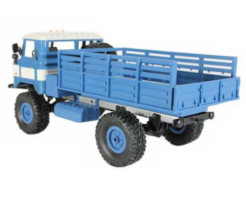 Радиоуправляемая машина MN MODEL ГАЗ-66 грузовая (синяя) 4WD 2.4G 1/16 RTR MN-66B в Москве