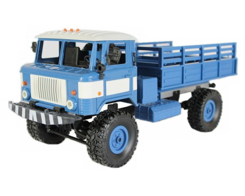 Радиоуправляемая машина MN MODEL ГАЗ-66 грузовая (синяя) 4WD 2.4G 1/16 RTR MN-66B в Москве