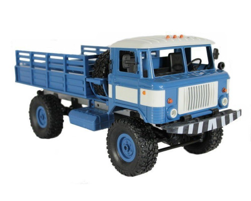 Радиоуправляемая машина MN MODEL ГАЗ-66 грузовая (синяя) 4WD 2.4G 1/16 RTR MN-66B в Москве