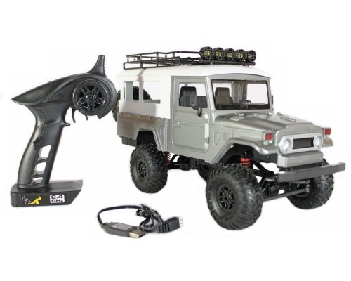 Радиоуправляемая машина MN MODEL японский внедорожник FJ45 (серый) 4WD 2.4G 1/12 RTR MN-40G в Омске