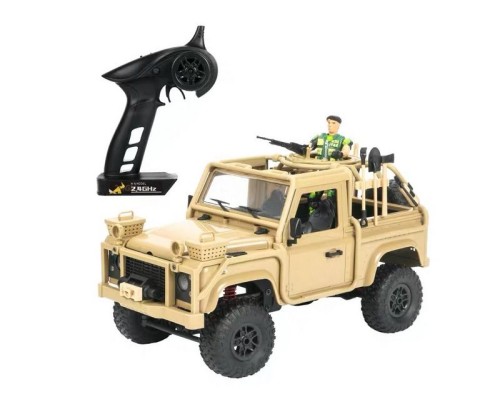 Радиоуправляемая машина MN MODEL англ. пикап Defender спецназ рейнджеров (песочн) 4WD 2.4G 1/12 RTR MN-96Y в Омске