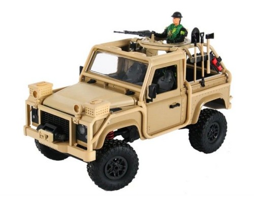 Радиоуправляемая машина MN MODEL англ. пикап Defender спецназ рейнджеров (песочн) 4WD 2.4G 1/12 RTR MN-96Y в Омске